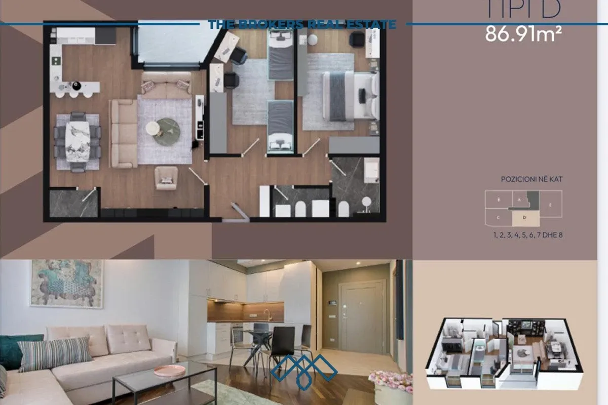 Banesë në shitje 86.91 m2 – Prishtina e Re. – foto 1