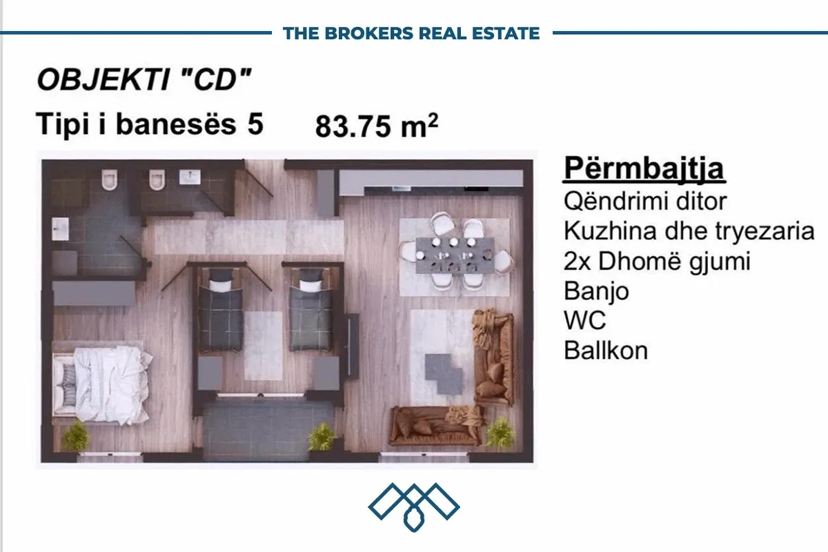 Banesë në shitje 83.75 m2 - Arbëri/Dragodan. – foto 10