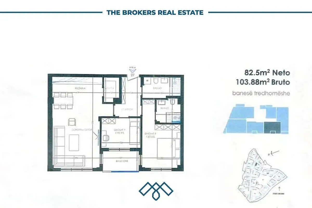 Banesë në shitje 82.5m2 – Rruga C – Lagjja Kodrina – foto 2