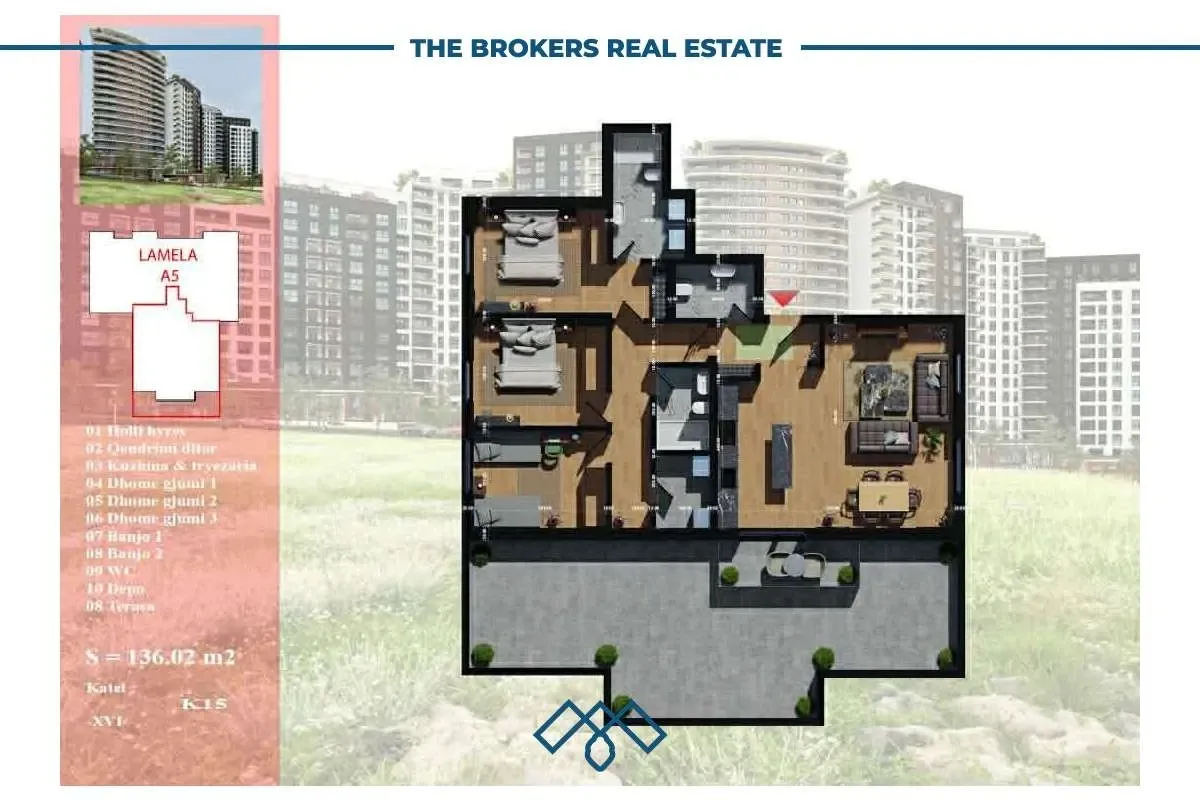2 Banesa n shitje 123,6m2 dhe 136m2 - Prishtina e Re. – foto 4