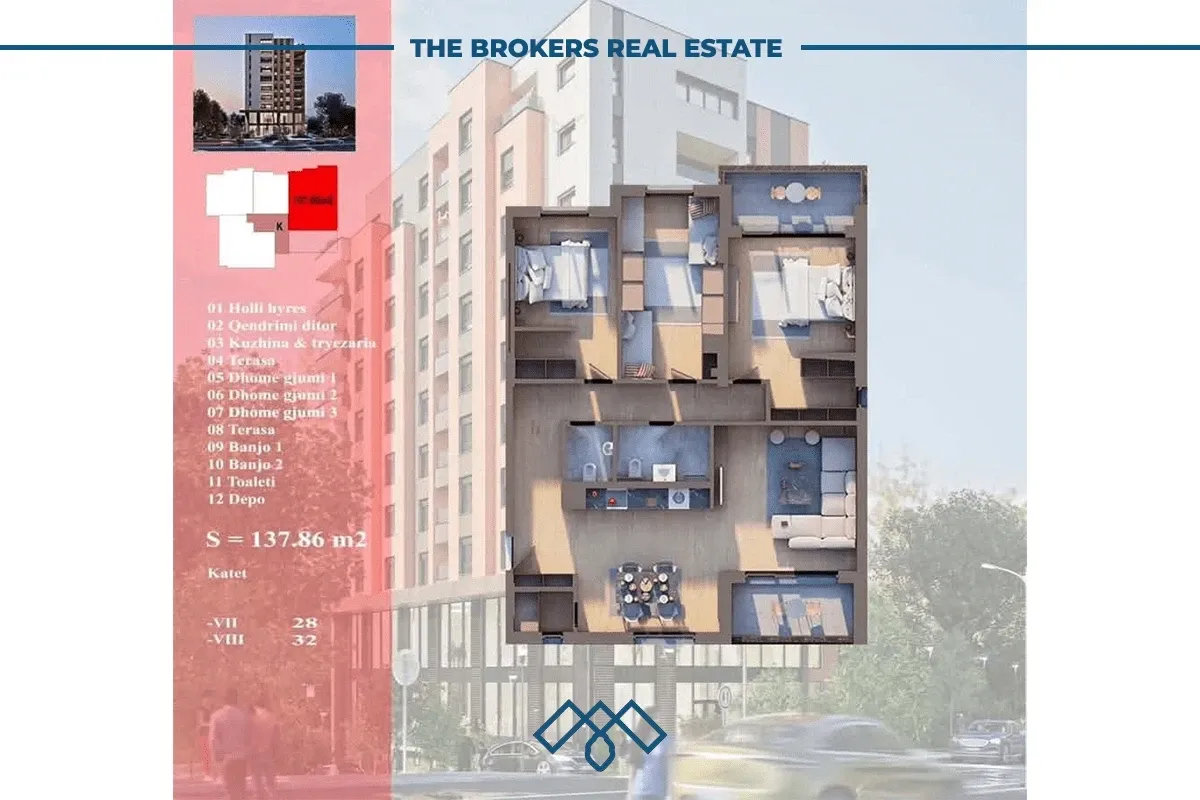 Banesë në shitje 137,86 m2 – Lagjja e Spitalit. – foto 3