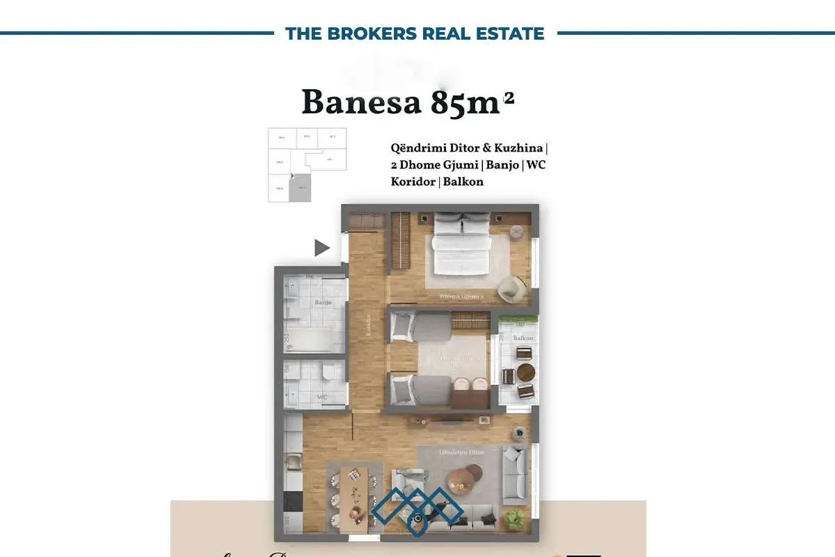 Banesë në shitje 87m2 - Bresje/Fushë Kosovë. – foto 11