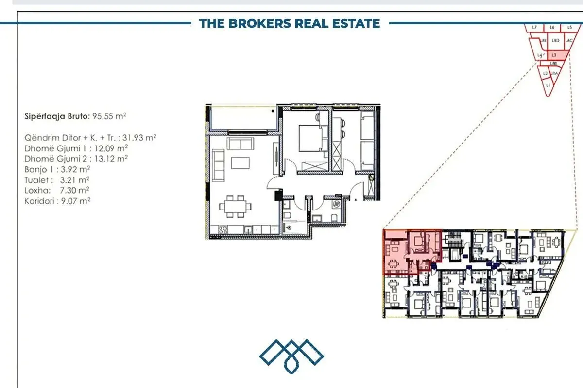 Banesë 95,55m2 në shitje - Arbëri/Dragodan. – foto 2